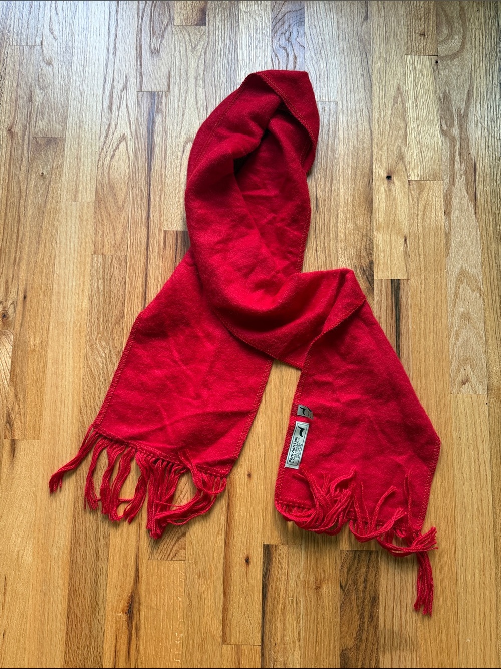 Peruvian Link Alpaca Collection 100% alpaca Red Fringe Wool Scarf